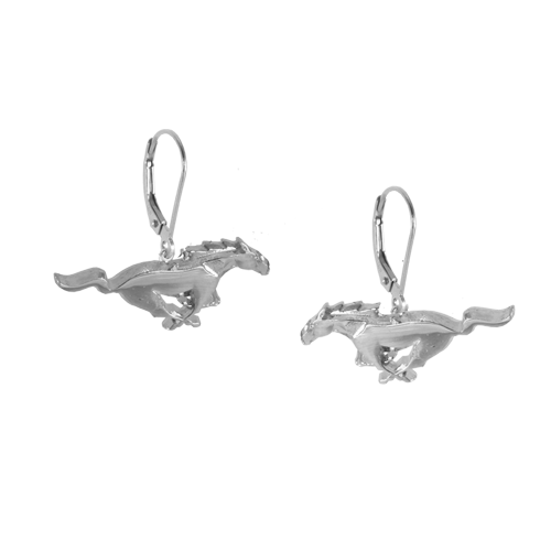 M039 Ford Mustang Pony Leverback Earrings