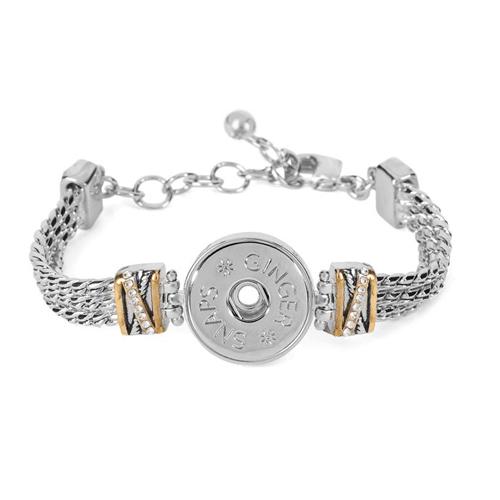 GS9647 Ginger Snaps™ Mixed Metal Bracelet - fits 6 to 8"
