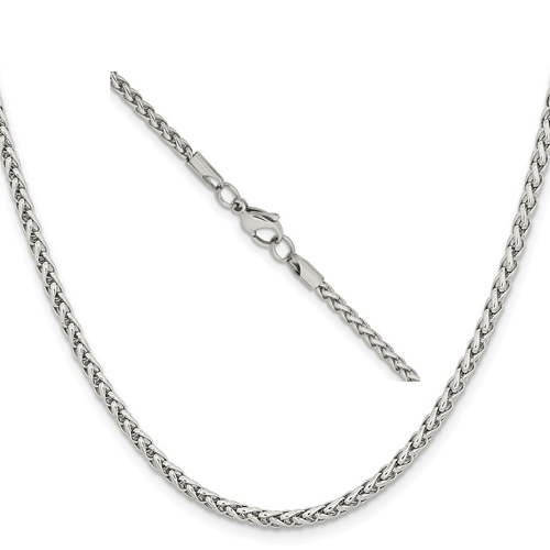 Q805 Stainless Steel Wheat Chain 3.0mm