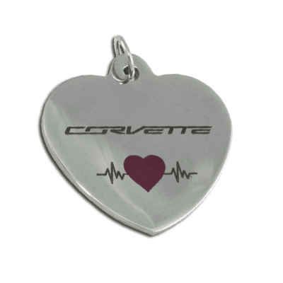 Corvette Heart Beat Pendant