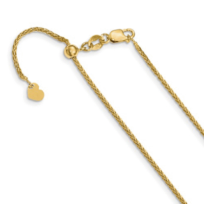 14k Adjustable Wheat Chain