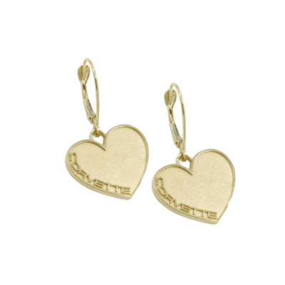 Corvette heart earrings