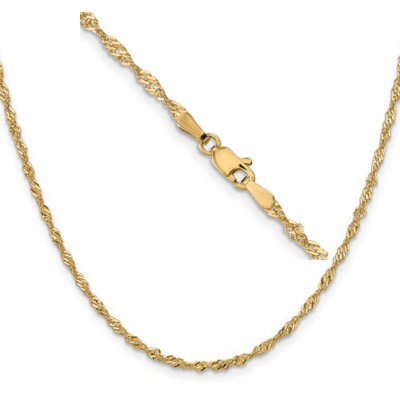 14k Singapore Chain