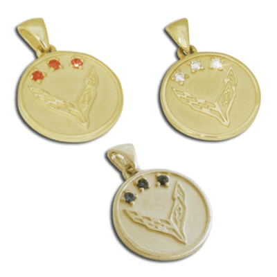 C8 Corvette Gemstone Pendant