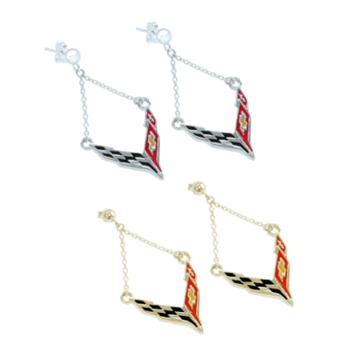 Post C8 Emblem Earrings