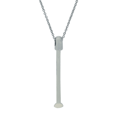 Delicate silver chain with a lobster clasp on a white background. The chain features alternating round and oval links, showcasing a simple, elegant design.