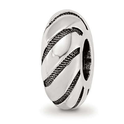 Swirl Pattern Spacer Bead