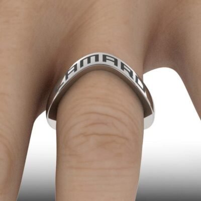Camaro Ring on Finger
