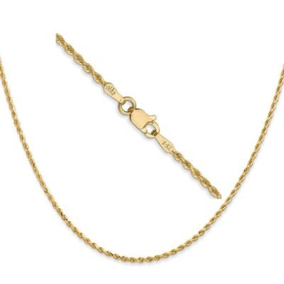 14k diamond cut rope chain