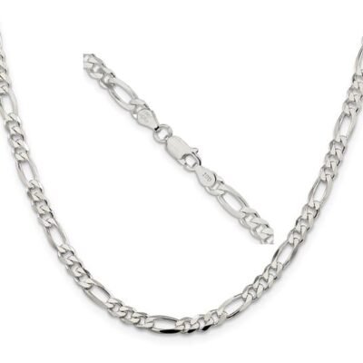 Sterling silver figaro chain