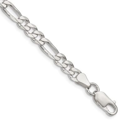Sterling Figaro chain with lobster clasp