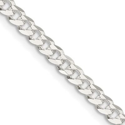 Sterling silver flat curb chain