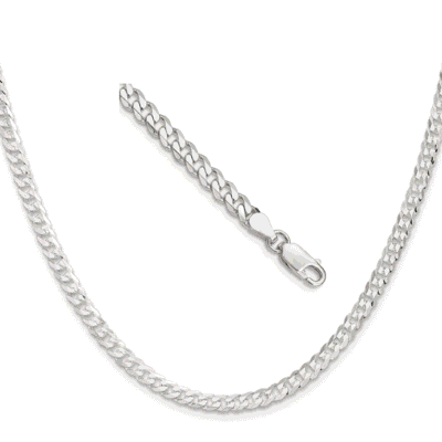 Sterling silver curb chain