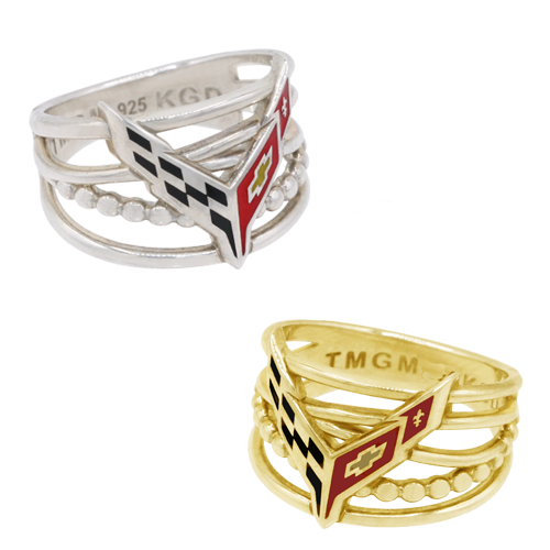 Ladies C8 Corvette ring