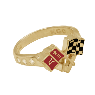 Ladies gold C2 Corvette ring