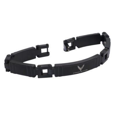 C8 Corvette black stainless bracelet